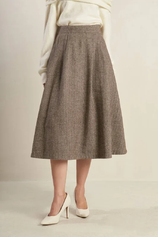 women's winter velvet skirtsOVER YOU AGAIN WOVEN FULL SKIRT